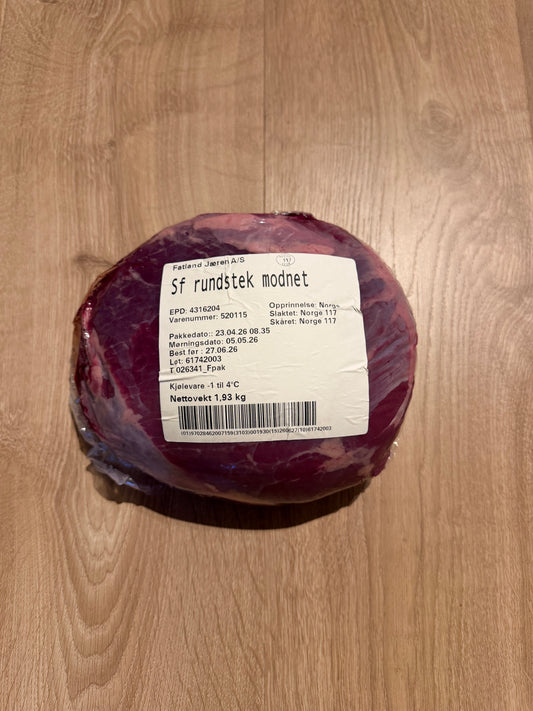 Rundstek (1,87kg) 250kr/kg