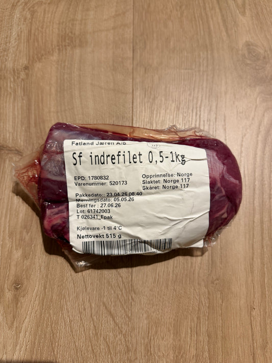 Indrefilet (0,515kg) 700kr/kg