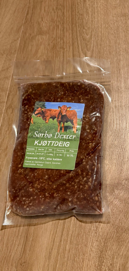 Kjøttdeig frossen (400g) 190kr/kg