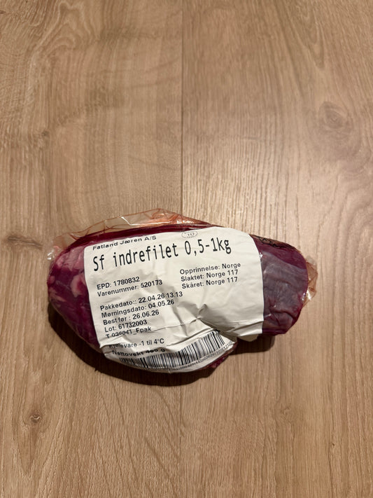 Indrefilet (0,485kg) 700kr/kg