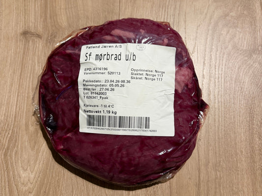 Mørbrad (1,19kg) 400kr/kg